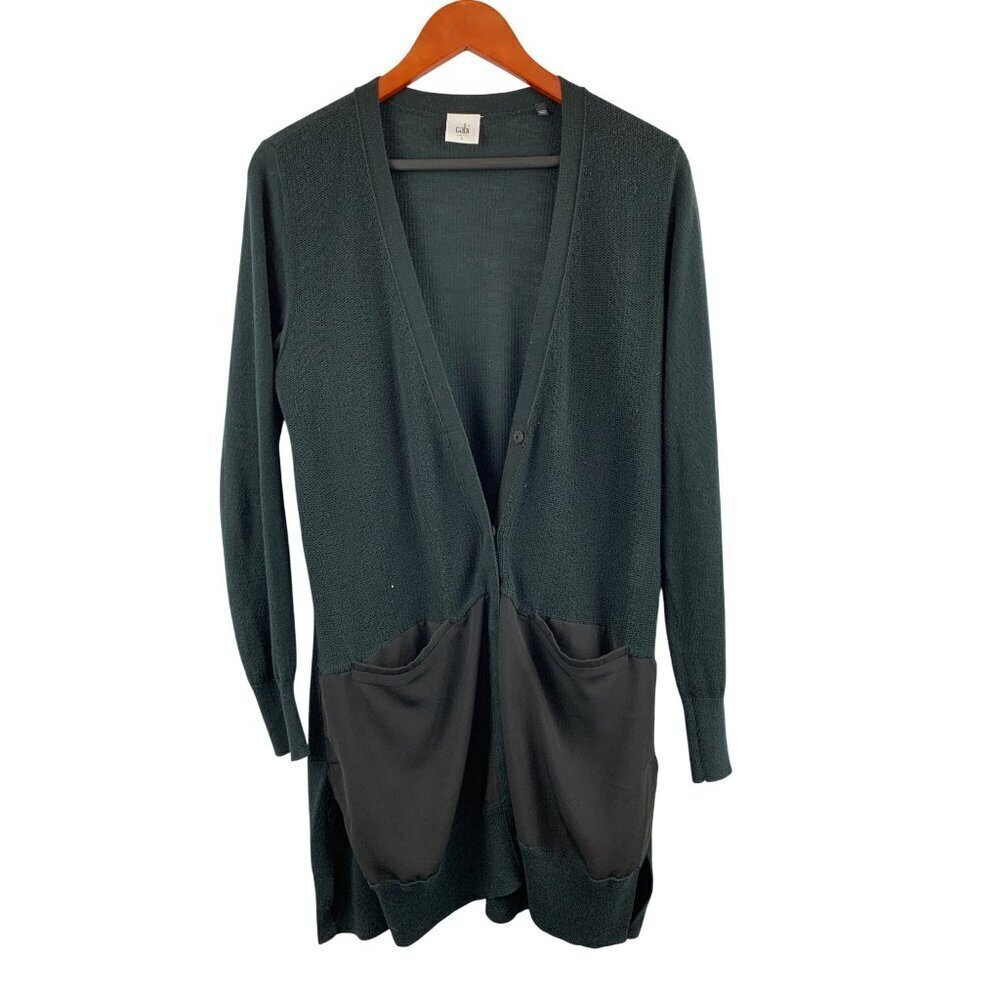 Women's Size Small Cabi Sorreto Black Knitted Tunic Cardigan